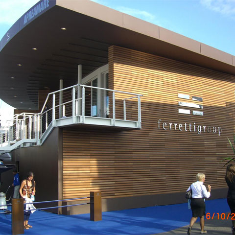 Pavilion Ferretti - Salone Nautico Genova 2007 - De luca Associati Structural Engineering
