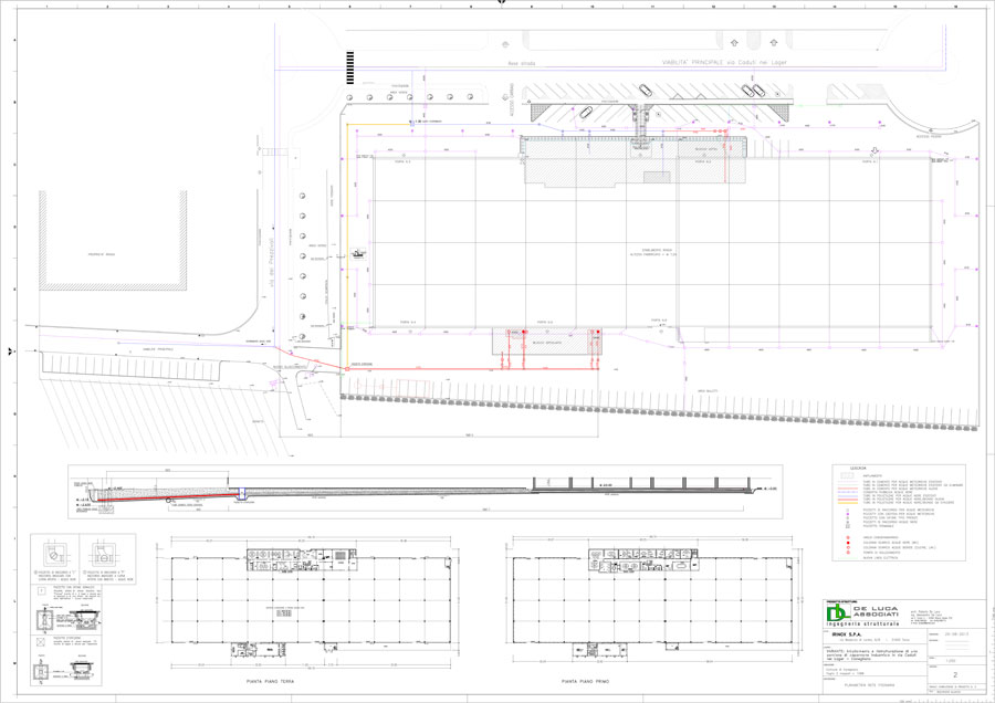 Sewerage plant technical drawings | De Luca Associati - Structural Engineering