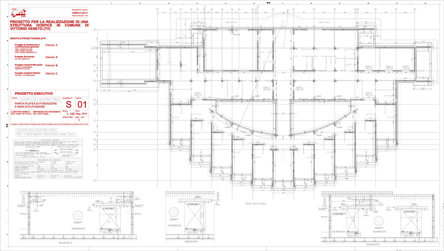 Plant technical drawings | De Luca Associati - Structural Engineering