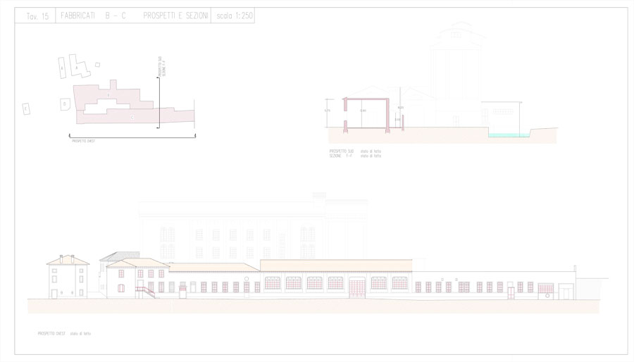 Front view techincal drawings | De Luca Associati - Structural Engineering