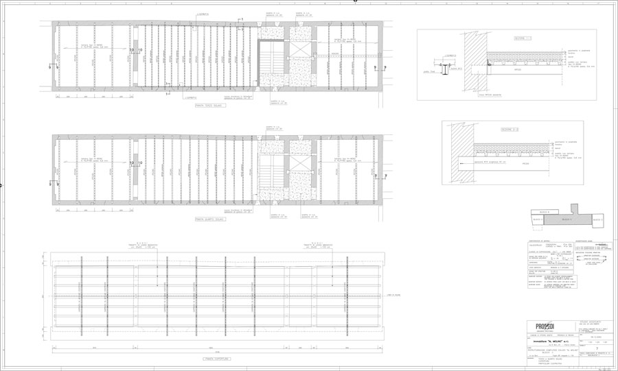 Floors techincal drawings | De Luca Associati - Structural Engineering