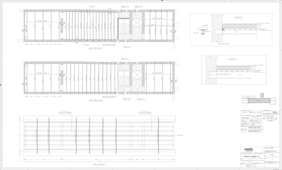 Disegno tecnico Strutture solai | De Luca Associati - Ingegneria strutturale