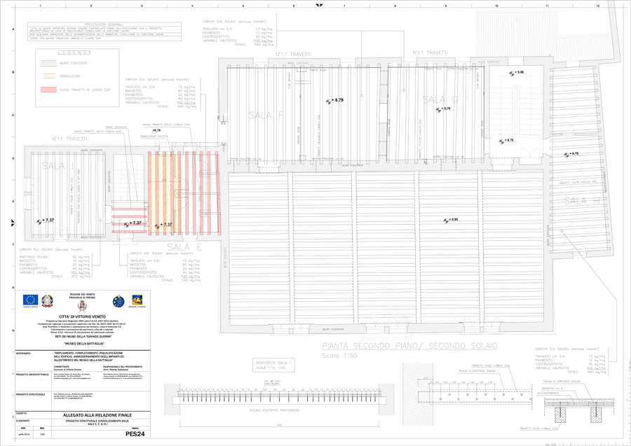 Plant techincal drawings | De Luca Associati - Structural Engineering