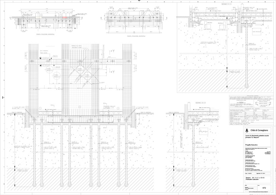 Disegno tecnico Fondazioni | De Luca Associati - Ingegneria strutturale