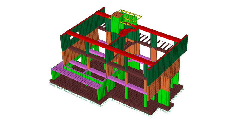 Edificio artigianale a San Vendemiano - vista 3D - De Luca Associati