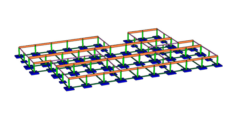 Fabbricato commerciale a Sacile - vista 3D - De Luca Associati