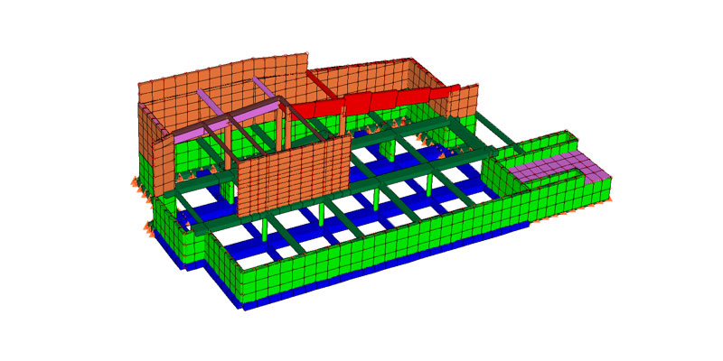 Commercial building in Fregona - 3D view - De Luca Associati