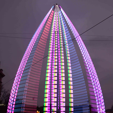 Albero di Luce Tracing Tree - Milano - De Luca Associati