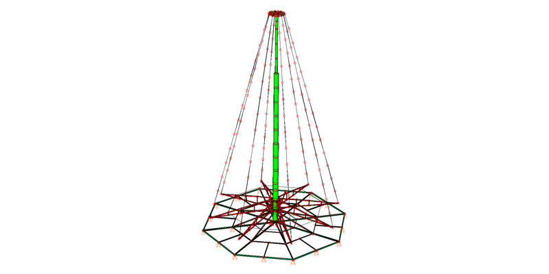 Albero di Luce Tracing Tree - Milano - vista 3D - De Luca Associati