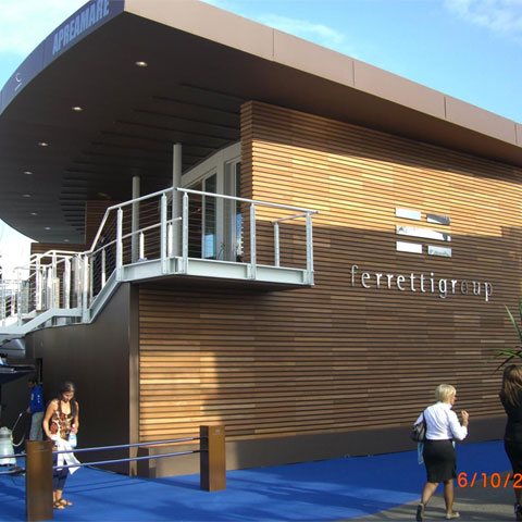 Padiglione Ferretti Salone Nautico Internazionale Genova 2007 - De luca Associati