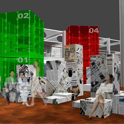 Stand Cerrutti - Drupa 2008 Dusseldorf - De Luca Associati