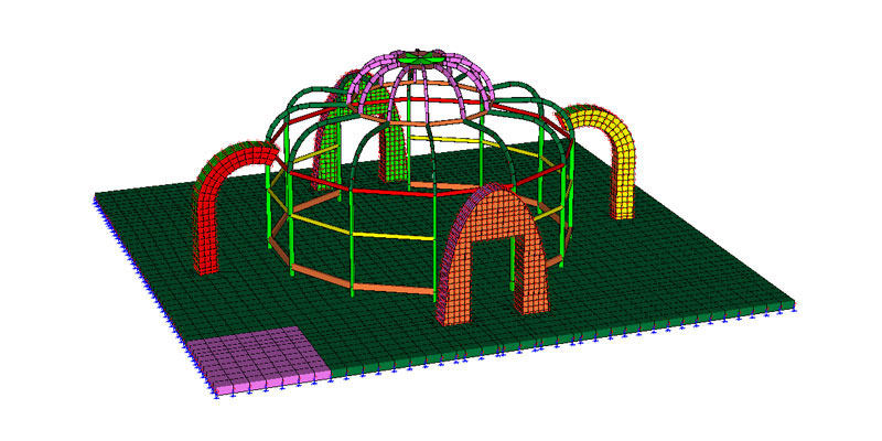 Struttura ludica - Pistoia - Vista 3D - De Luca Associati