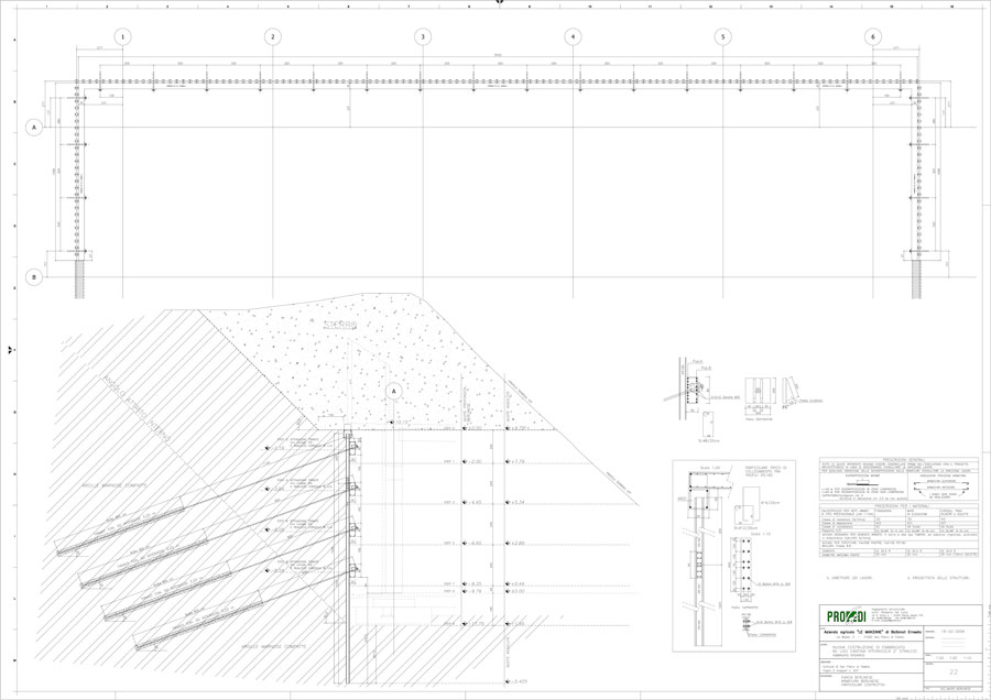 Berlin pilings technical drawings | De Luca Associati - Structural Engineering