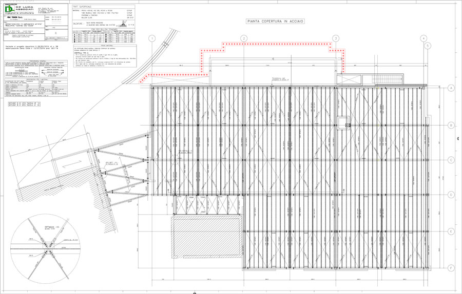 Disegno tecnico Piante | De Luca Associati - Ingegneria strutturale