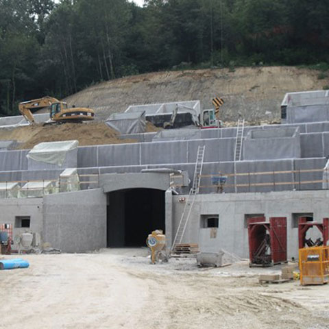 Construction of the wine cellar - De Luca Associati Structural Engineering