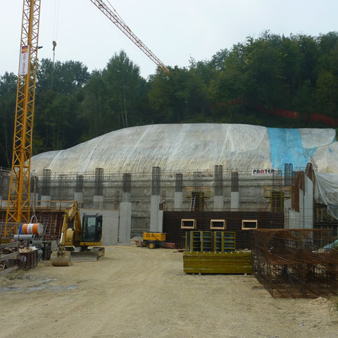 Construction of the wine cellar - De Luca Associati Structural Engineering