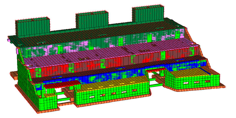 Construction of the wine cellar - 3D view - De Luca Associati