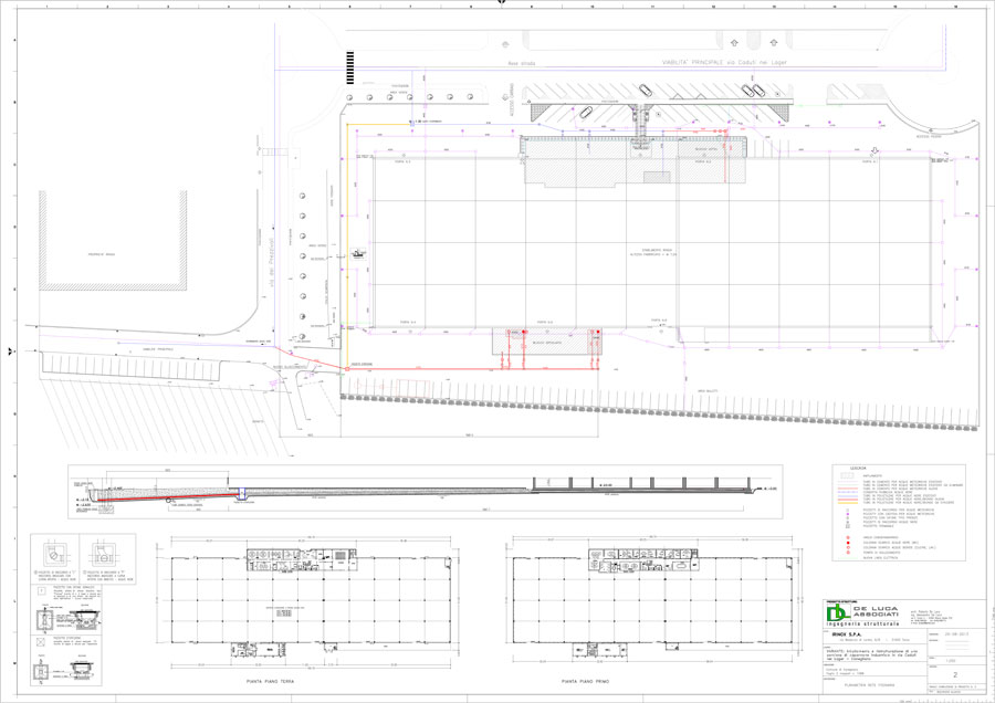 Disegno tecnico Planimetrie | De Luca Associati - Ingegneria strutturale