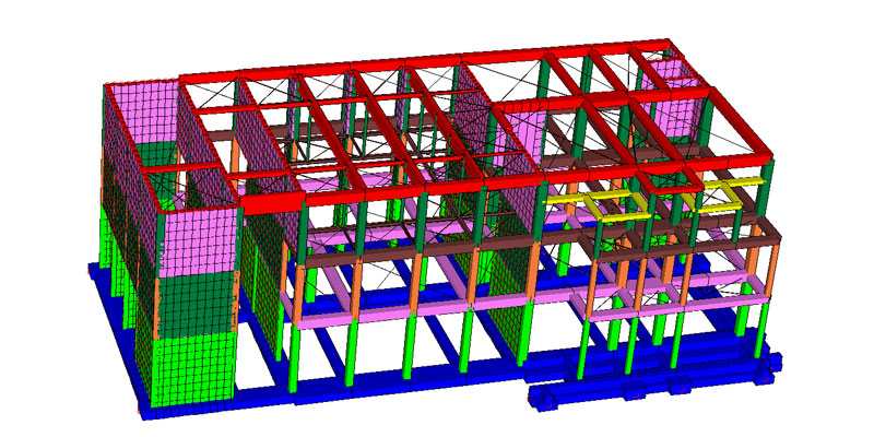 Casa di riposo Santa Maria de Zairo - Blocco a vista 3D - De Luca Associati