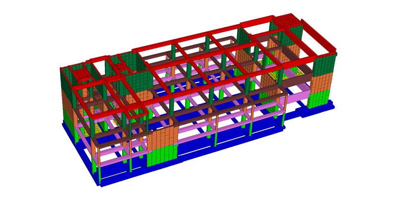 Casa di riposo Santa Maria de Zairo - Blocco e vista 3D - De Luca Associati