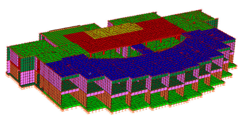 Hospice  structure - 3D model - De Luca Associati